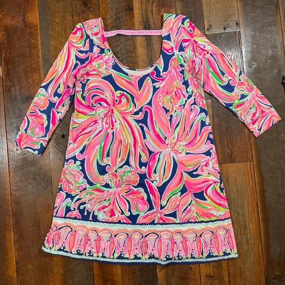 Lilly Pulitzer Emma Dress Banana Flambé Print Size Large - Picture 5 of 7